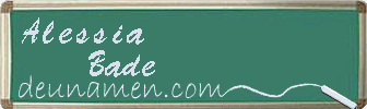 Alessia Bade Visitenkarte